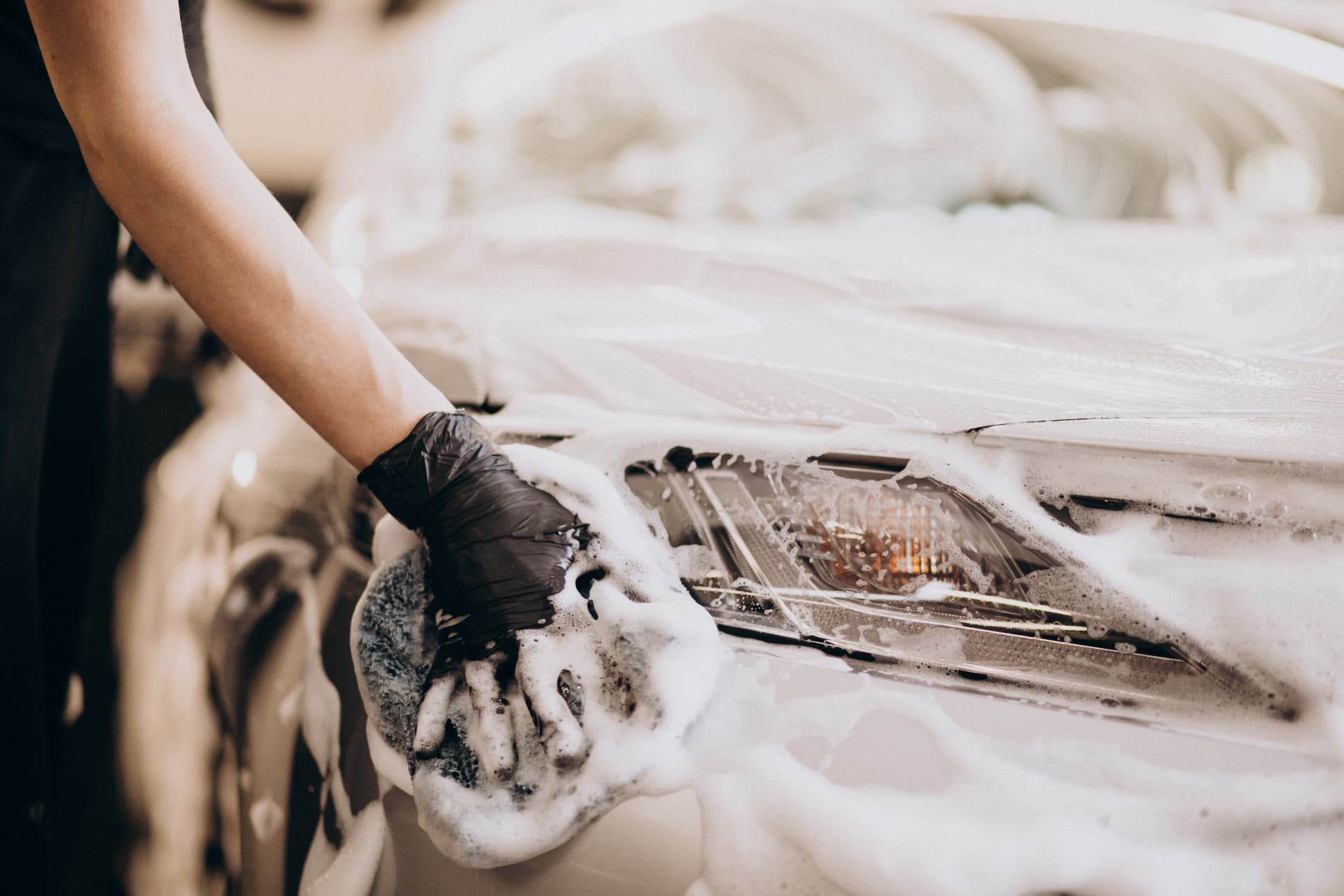 Our professional car wash process