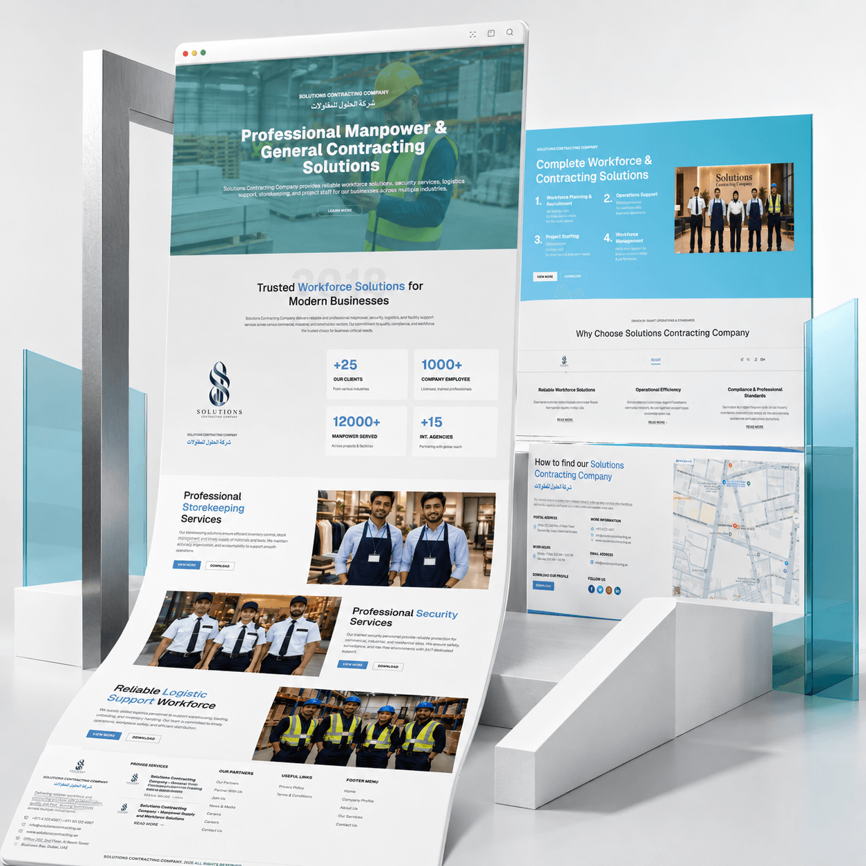 Solutions Contracting Group responsive website experience