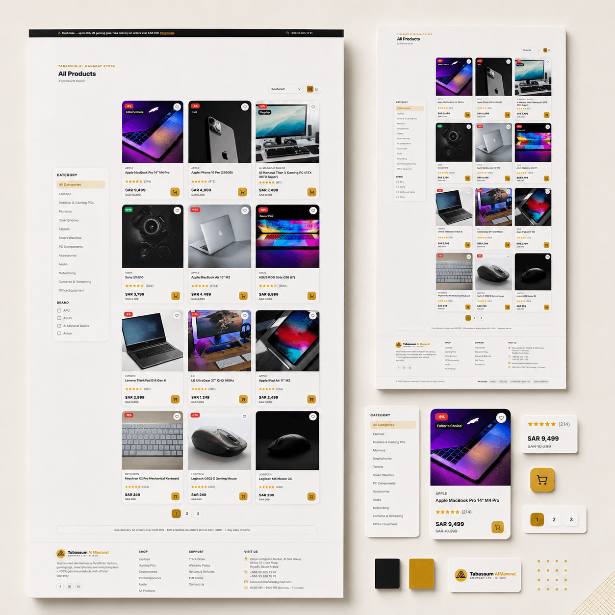 Tabassum Al Manarat product catalog editorial case study