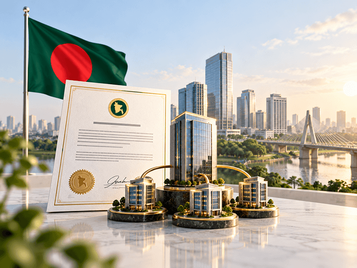 Bangladesh mother company business establishment and Saudi Arabia market entry services