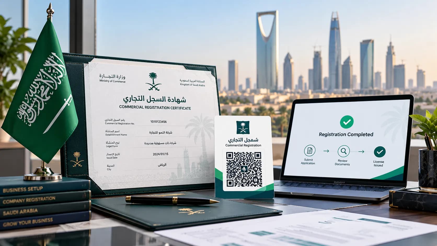 Trading license and commercial registration services for businesses in Saudi Arabia